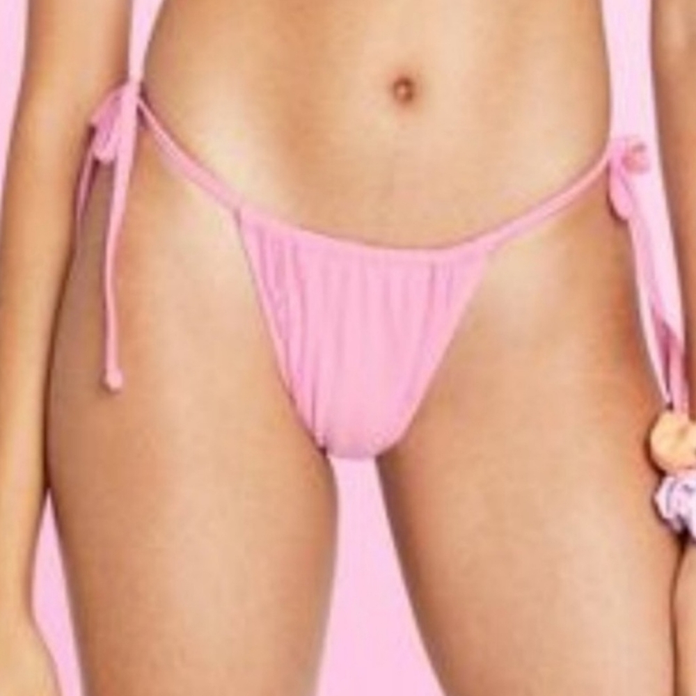 Stoney Clover PINK TEXTURED BIKINI BOTTOMS